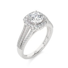0.55 Carat Diamond Vow Collection Ring in 14K White Gold