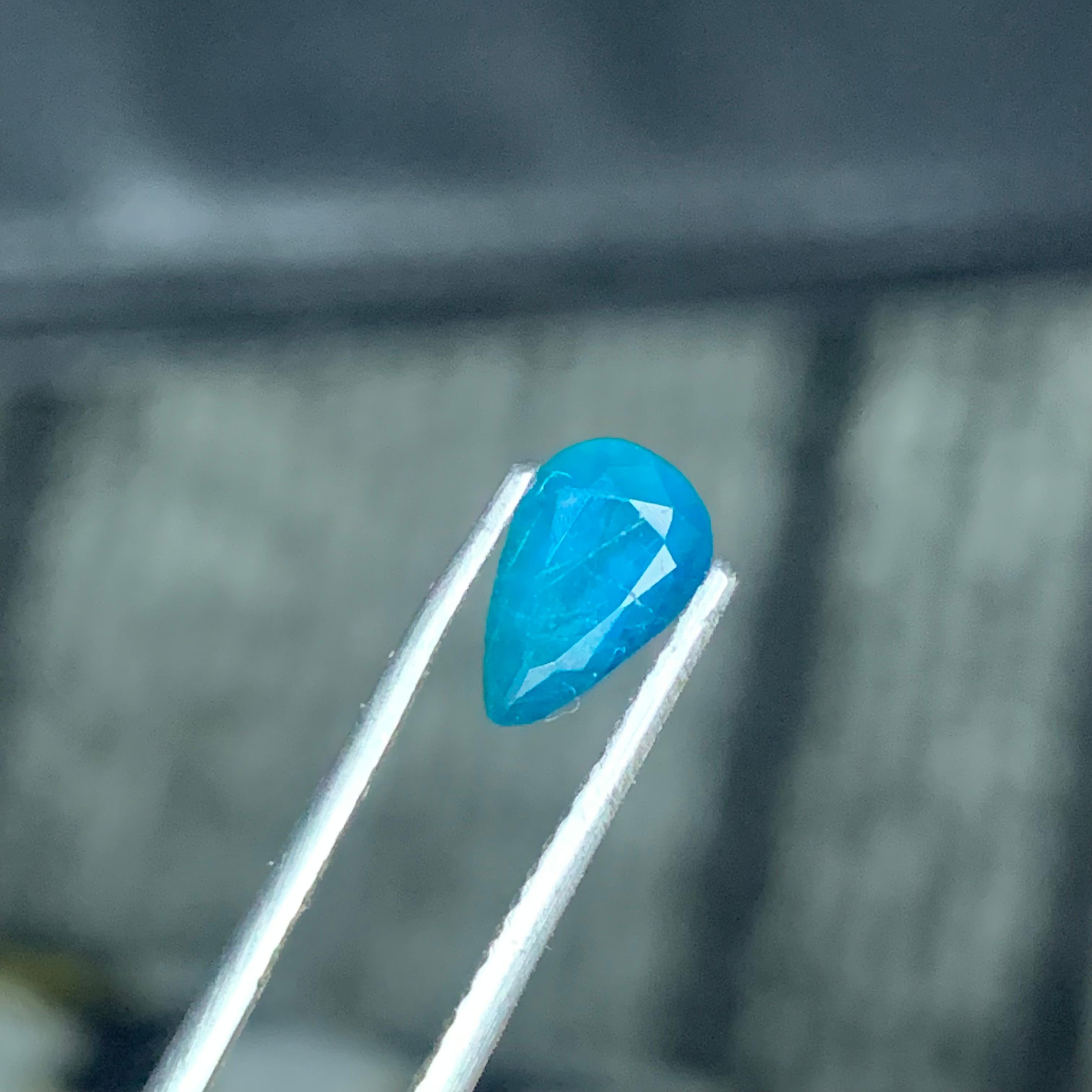 0.55 Carat Natural Loose Haüyne Gemstone Pear Shape Gemstone For Sale 1