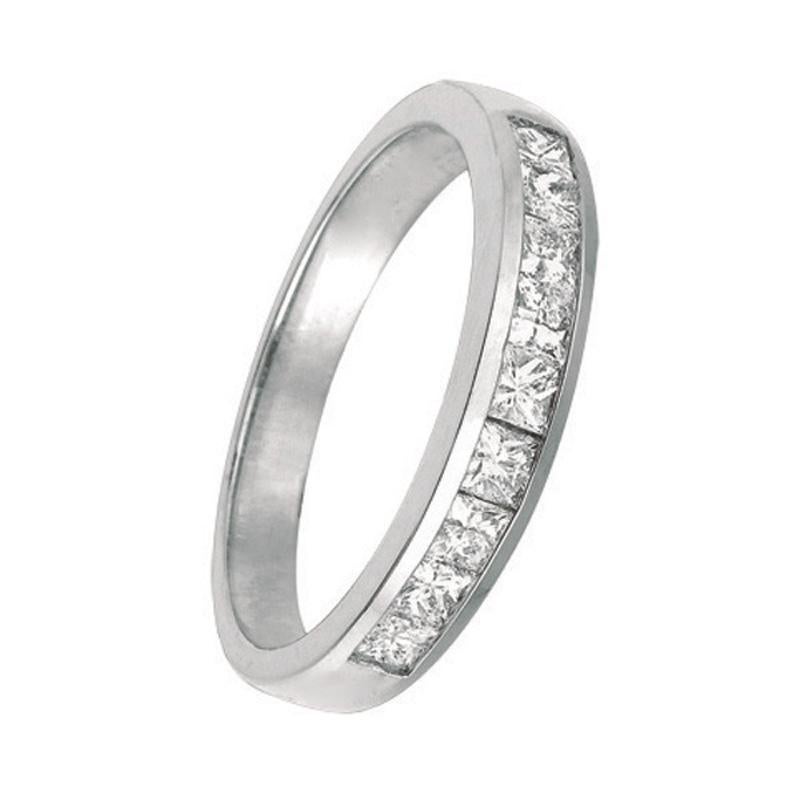 0.55 Carat Natural Diamond Ring G SI 14K White Gold

100% Natural Diamonds, Not Enhanced in any way Princess Cut Diamond Band
0.55CT
G-H
SI
14K White Gold Channel set 3.20 grams
3 mm in width
Size 7, but can be ordered in any size
9