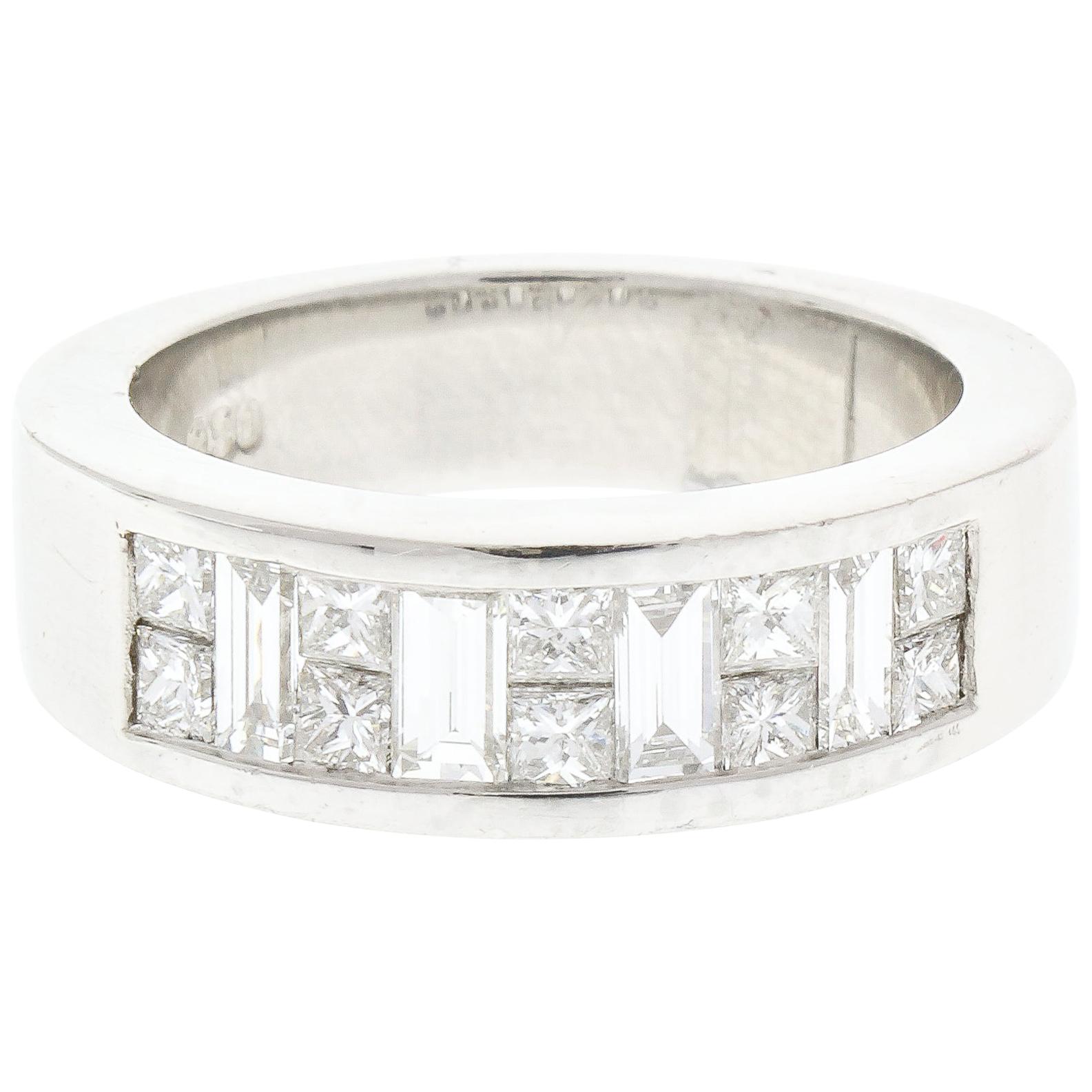 0.55 Carat Princess Diamond Ring in Platinum