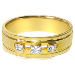 0,55 Karat VS Diamant-Ring aus 18 Karat Gelbgold