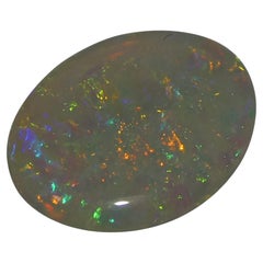 0.55ct Oval Cabochon White Opal from Australia