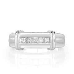 0.55ct Princess Cut Diamond Men
s Wedding Band