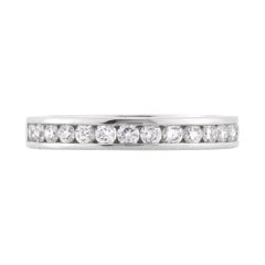 0.55ct Round Brilliant Cut Diamond Channel Set Wedding Band in Platinum