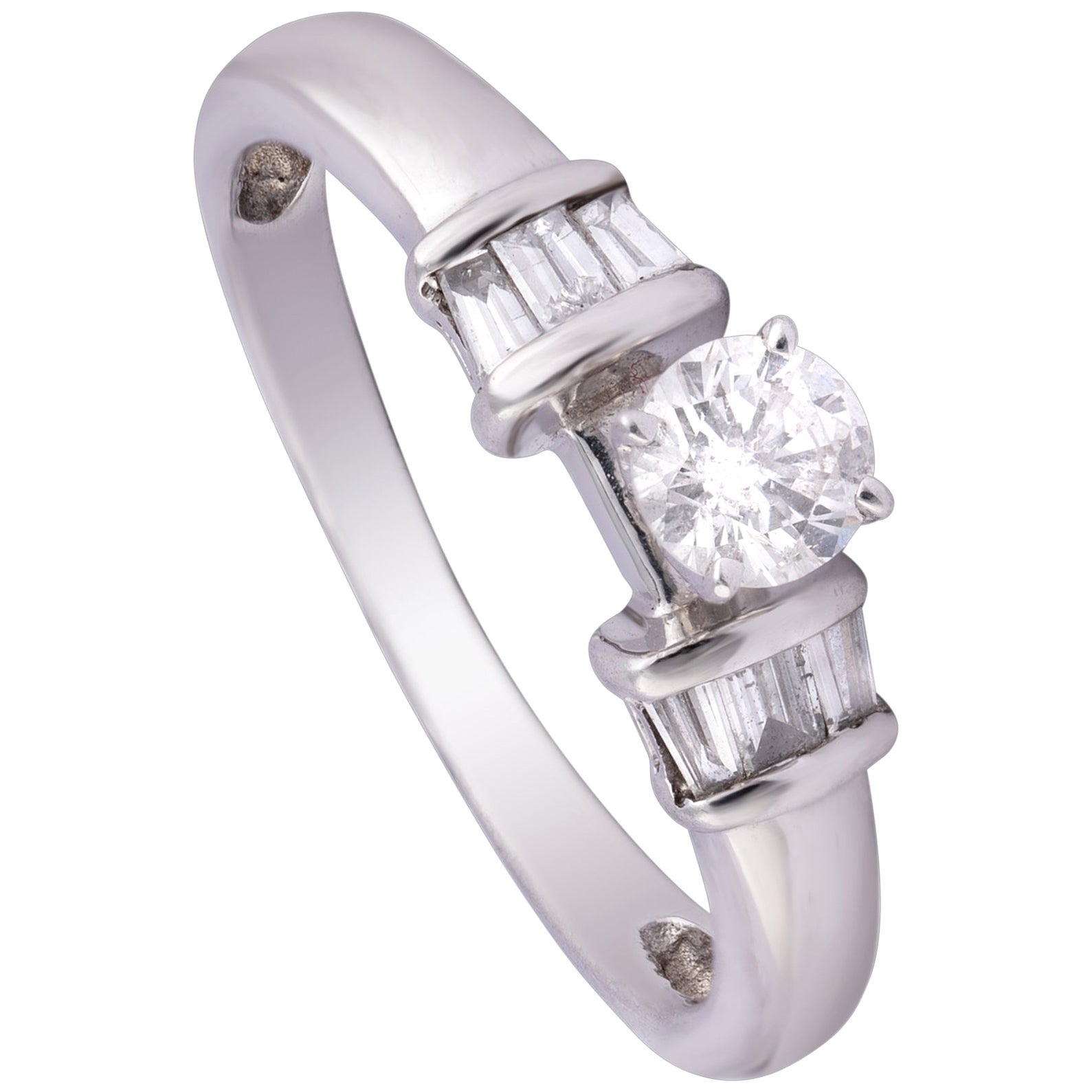 Anello d'oro con diamante da 0,55 carati