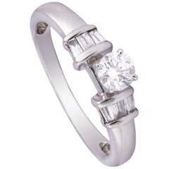 0,55cts Anillo de oro con diamantes