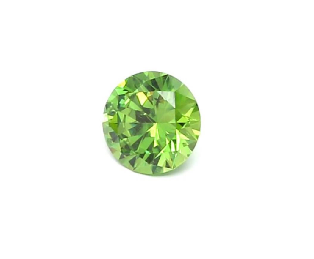 Ural Mountains of Russia is the most important and consistent source of the rarest variety of Garnets - Demantoid.  
The stones from this region are famous for their vivid green hue, high dispersion, and characteristic horsetail inclusion. 