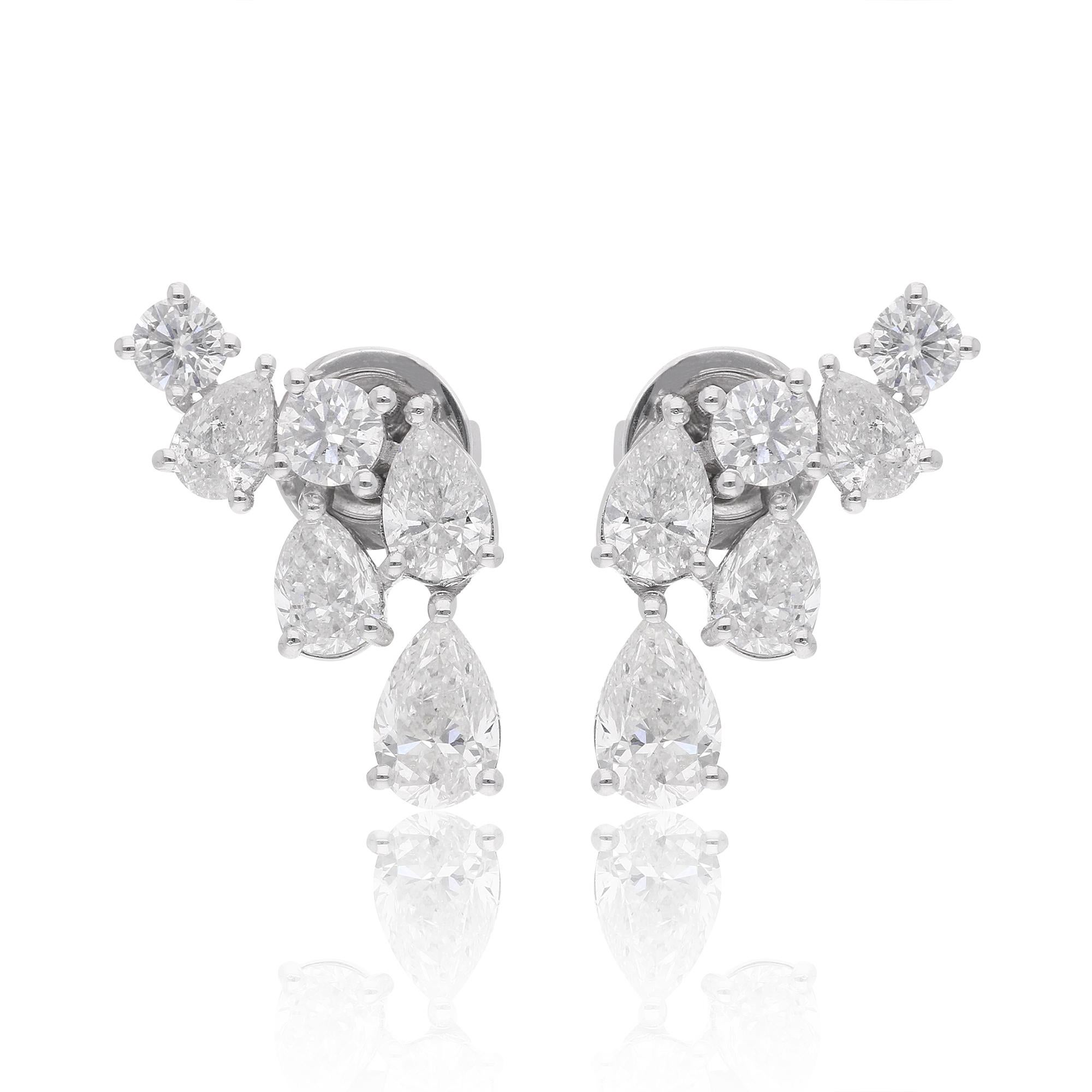Codice articolo :- SEE-14345A
Peso lordo :- 2.60 gm
Oro bianco 18k Peso :- 2,49 gm
Peso del diamante naturale :- 0.56 carati. (DIAMANTE DI PUREZZA MEDIA SI1-SI2 E COLORE H-I)
Dimensioni degli orecchini :- 11 mm circa.

Regalo di fidanzamento, regalo