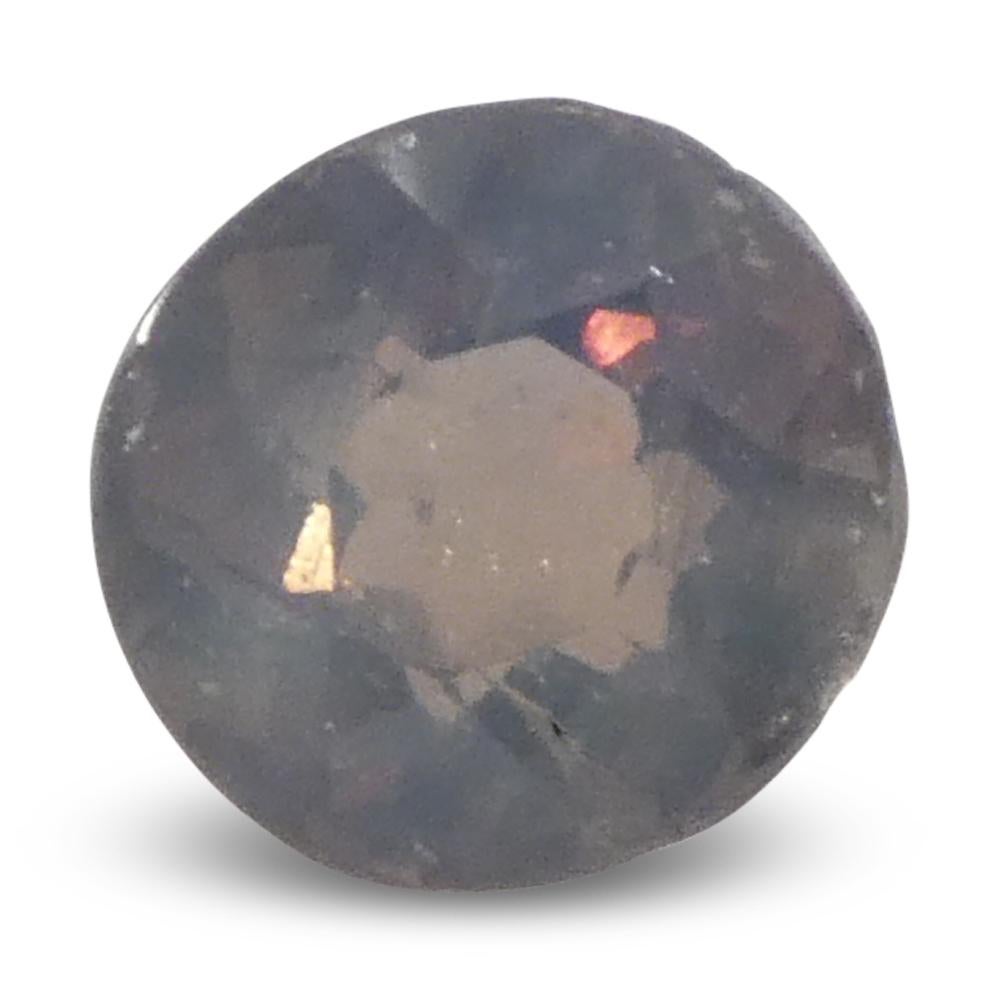 Alexandrite ovale de 0,56ct jaune verdâtre à violet grisâtre du Sri Lanka en vente 7
