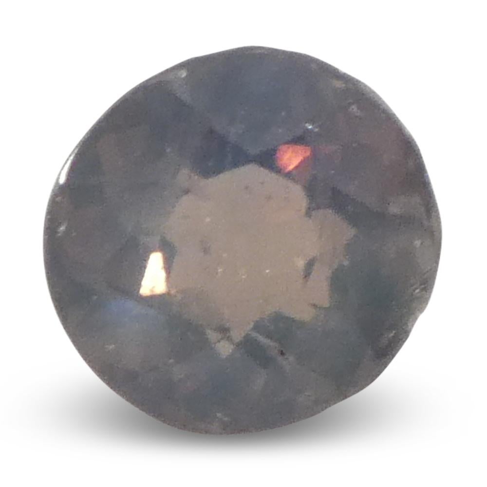 Alexandrite ovale de 0,56ct jaune verdâtre à violet grisâtre du Sri Lanka en vente 8