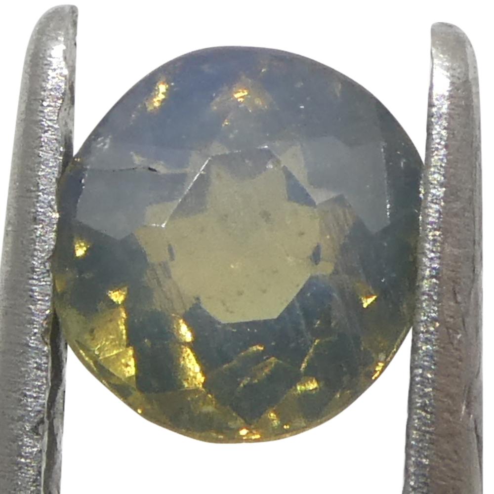 Alexandrite ovale de 0,56ct jaune verdâtre à violet grisâtre du Sri Lanka Neuf - En vente à Toronto, Ontario