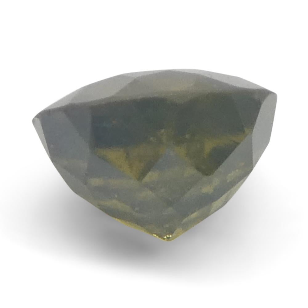 Alexandrite ovale de 0,56ct jaune verdâtre à violet grisâtre du Sri Lanka en vente 3