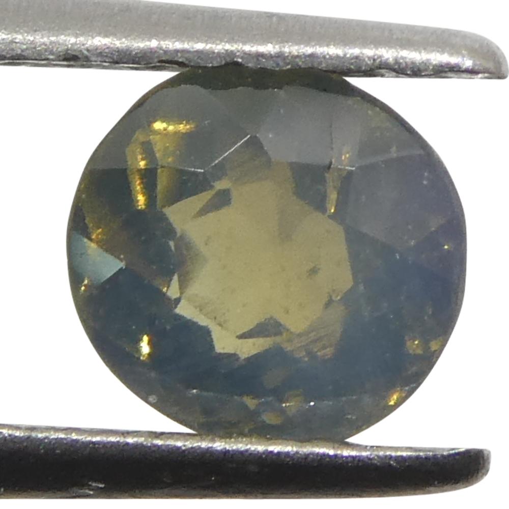 Alexandrite ovale de 0,56ct jaune verdâtre à violet grisâtre du Sri Lanka en vente 4