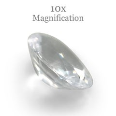 0.56ct Oval White Sapphire from Sri Lanka Unheated