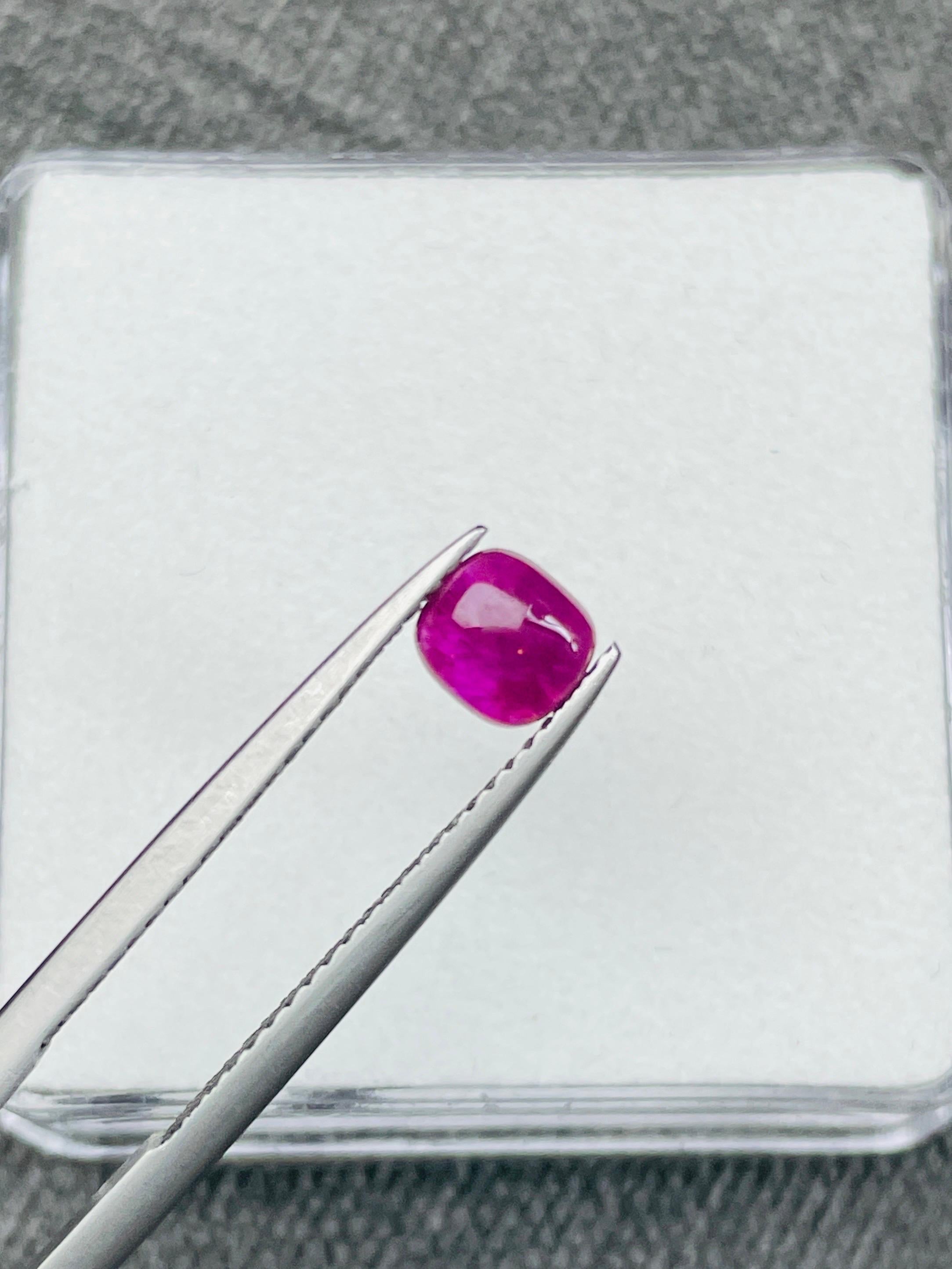 0.56ct Rare natural red emerald red beryl bixbite certified  For Sale 2