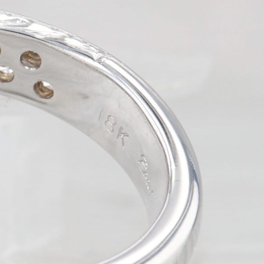 0,56ctw Diamant Hochzeit Jahrestag Ring 18k Weißgold Größe 6 Band im Angebot 3