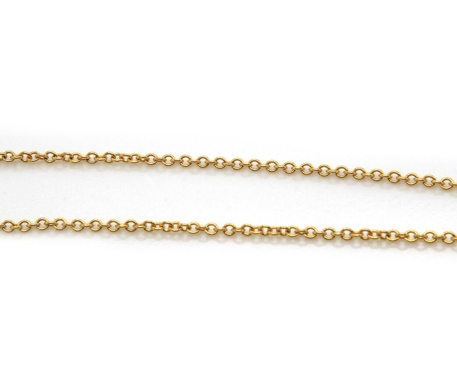 Solitär-Halskette aus 14 Karat Gelbgold mit 0,56 Karat Diamant im Marquiseschliff Damen im Angebot