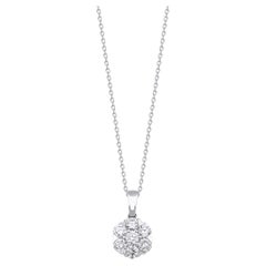 Collana in oro massiccio con cocktail di diamanti da 0,57 carati