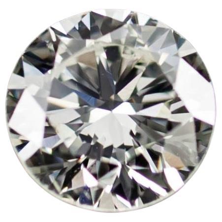 Diamant taille ronde brillant de 0,58 carat non serti J/ VS2 certifié GIA