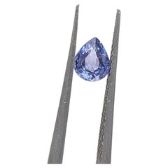 Zafiro morado de 0,58 quilates Gema suelta forma de pera 6x5mm
