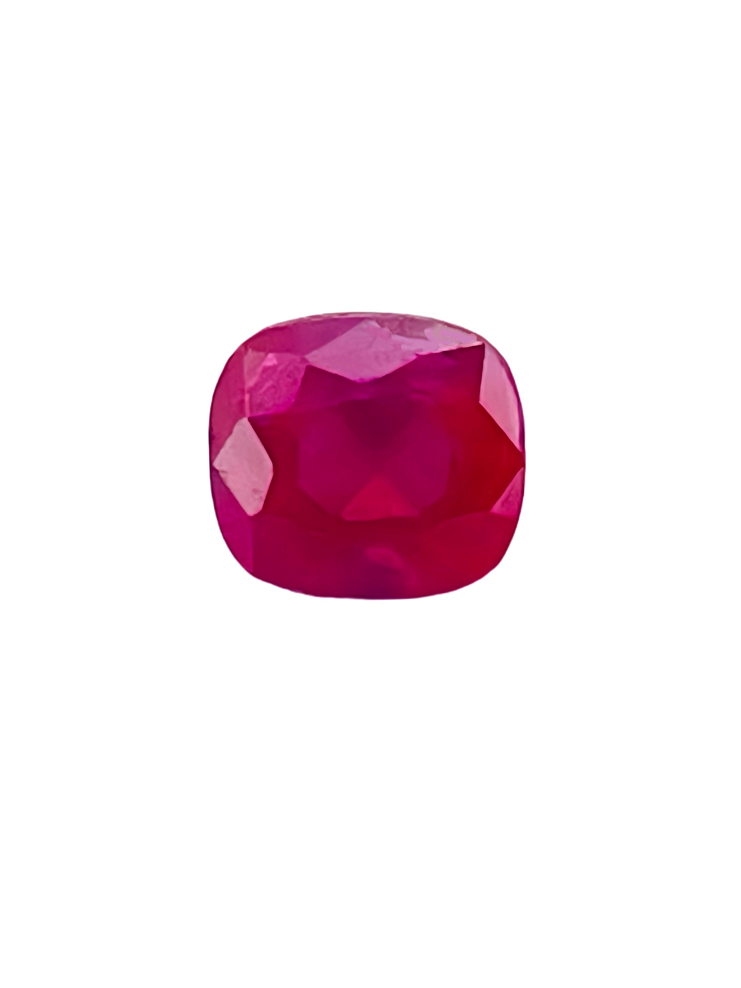 0.58 qt GIA Certificado Natural Rubí de Birmania no calentado Gema de color sangre de paloma en Nuevo estado para la venta en bangkok, TH