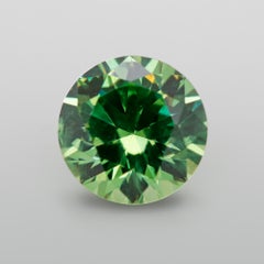 0.58 ct Lustrous Green Demantoid Garnet Loose Gemstone from Russia