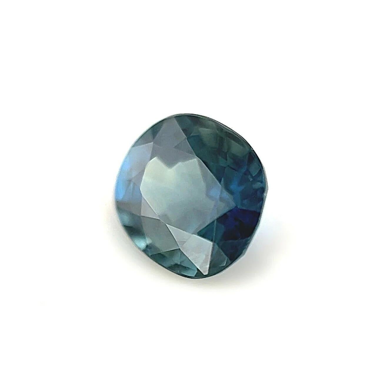0.58ct Fine Deep Blue Sapphire Oval Cut Australian Rare Loose Gemstone In New Condition In Birmingham, GB
