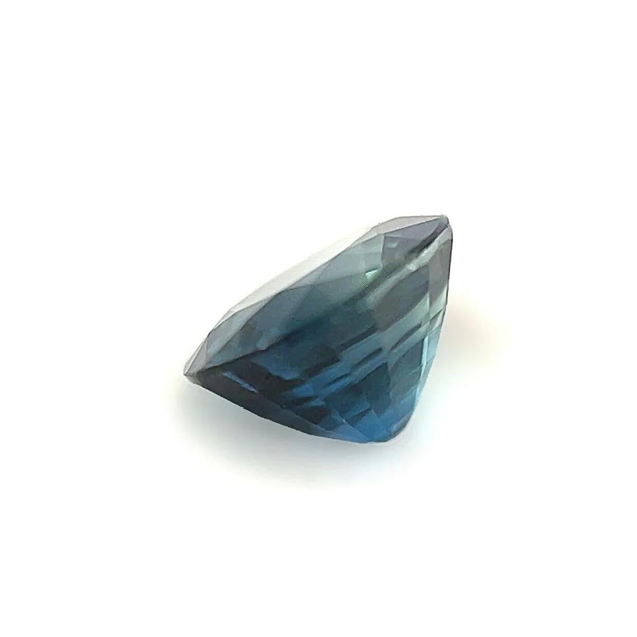Women's or Men's 0.58ct Fine Deep Blue Sapphire Oval Cut Australian Rare Loose Gemstone