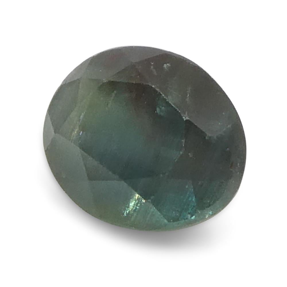 0.58ct Oval Bluish Green to Pinkish Purple Alexandrite from India For Sale 3