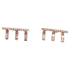 Used 0.58ct Shay Diamond Chime Stud Earrings in 18ct Rose Gold