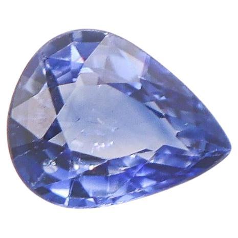 0.59 Carat Ceylon Sapphire Loose Gemstone Pear Shape 6x5mm