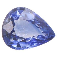 0.59 Carat Ceylon Sapphire Loose Gemstone Pear Shape 6x5mm