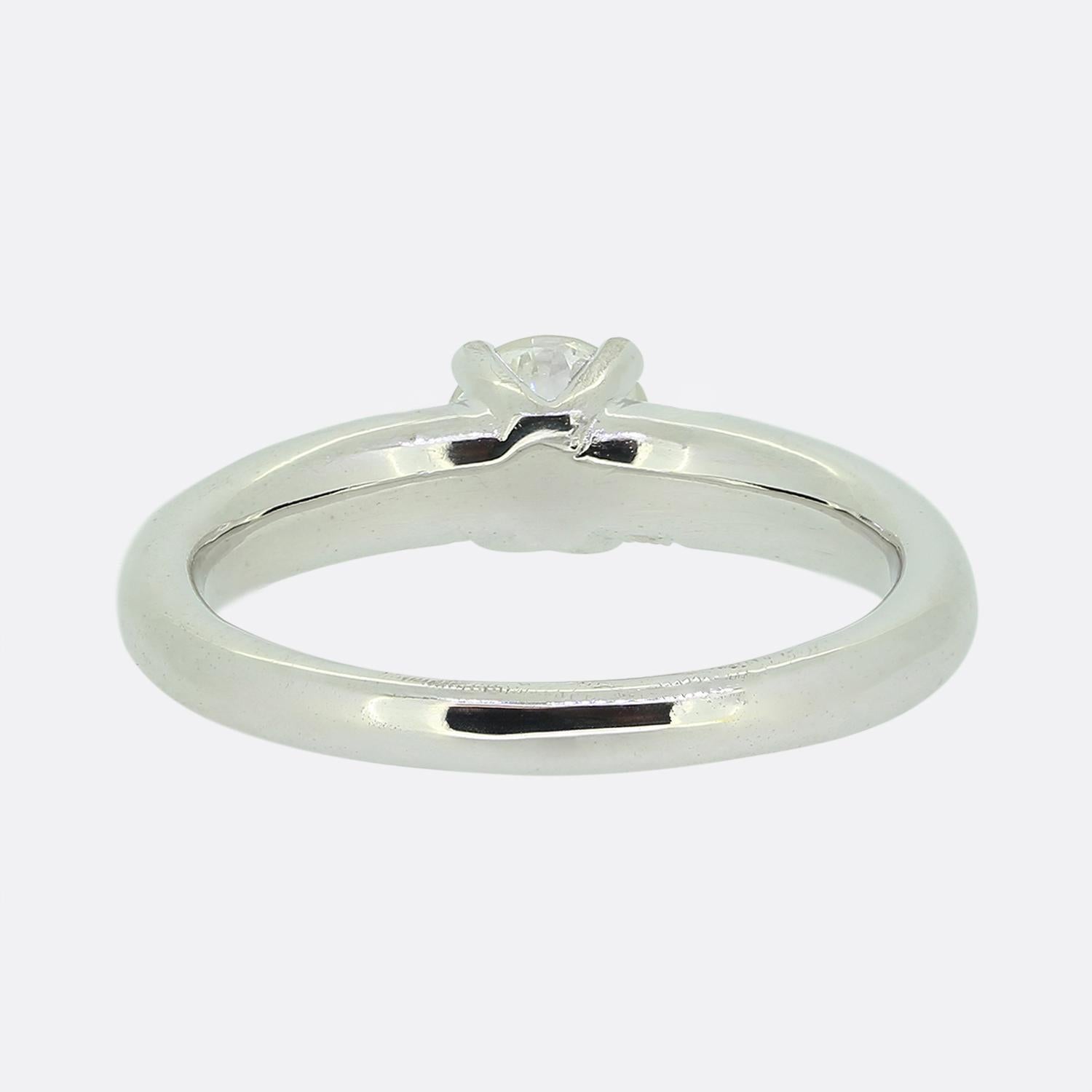 Anillo solitario de diamantes de 0,59 quilates en Bueno estado para la venta en London, GB