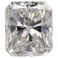 Diamante talla esmeralda de 0,59 quilates certificado Gia color E claridad Vs1