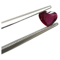 0.59 Carat Heart- Shaped Mozambique Ruby for High Jewellery