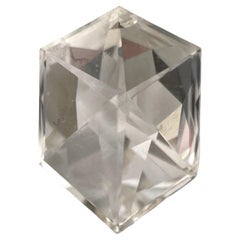 0.59 Carat Hexagonal Doble Rose Cut GIA Certified I Color SI2 Clarity Diamond