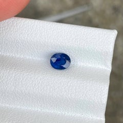 0.59 Carats Blue Sapphire Stone Oval Cut Sri lankan Gemstone