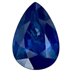 0.59 carats Blue Sapphire Stone Pear Cut Natural Sri Lankan Gemstone