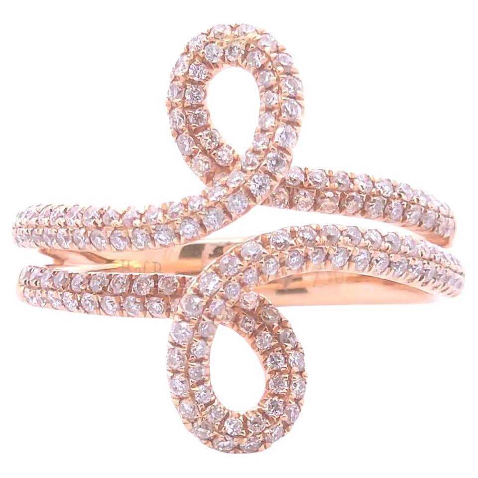 Butterfly Fashion Diamond Ring .25CT 18K RG For Sale at 1stDibs | guess ...