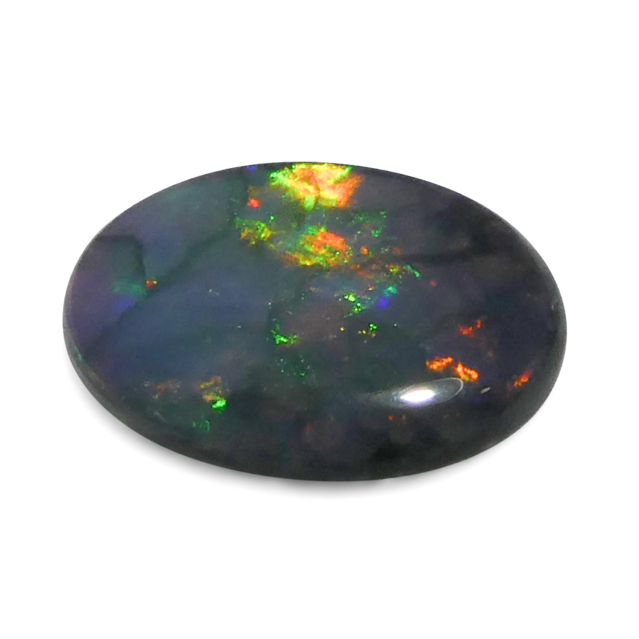 0.59ct Opale grigio ovale cabochon dall'Australia In condizioni Nuovo in vendita a Toronto, Ontario