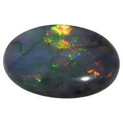 0.59ct Oval Cabochon Gray Opal from Australia