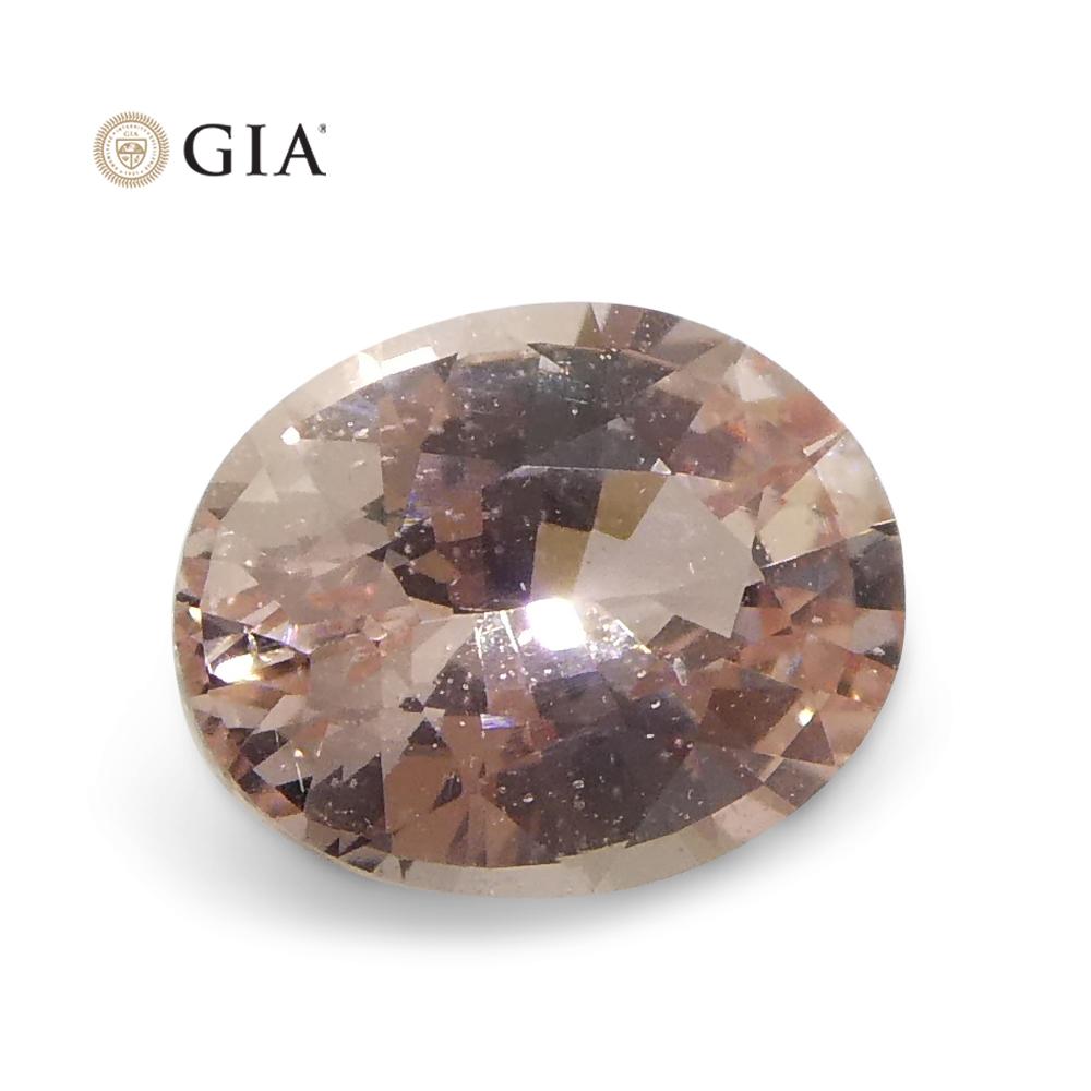 0.59ct Oval Pink Sapphire GIA Certified Madagascar For Sale 5