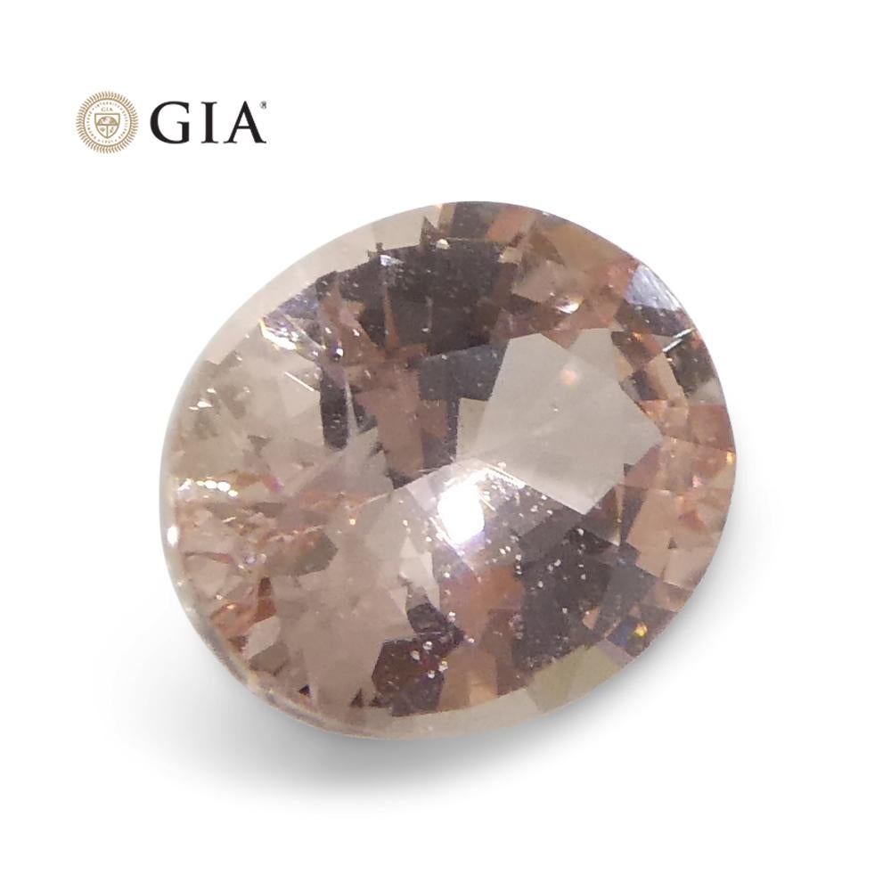 0.59ct Oval Pink Sapphire GIA Certified Madagascar For Sale 6