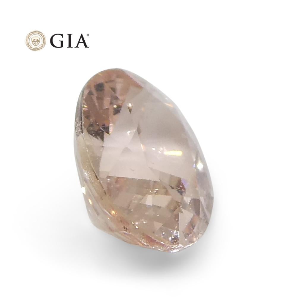 0.59ct Oval Pink Sapphire GIA Certified Madagascar For Sale 7