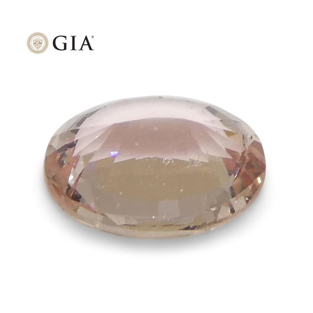 0.59ct Oval Pink Sapphire GIA Certified Madagascar For Sale 3