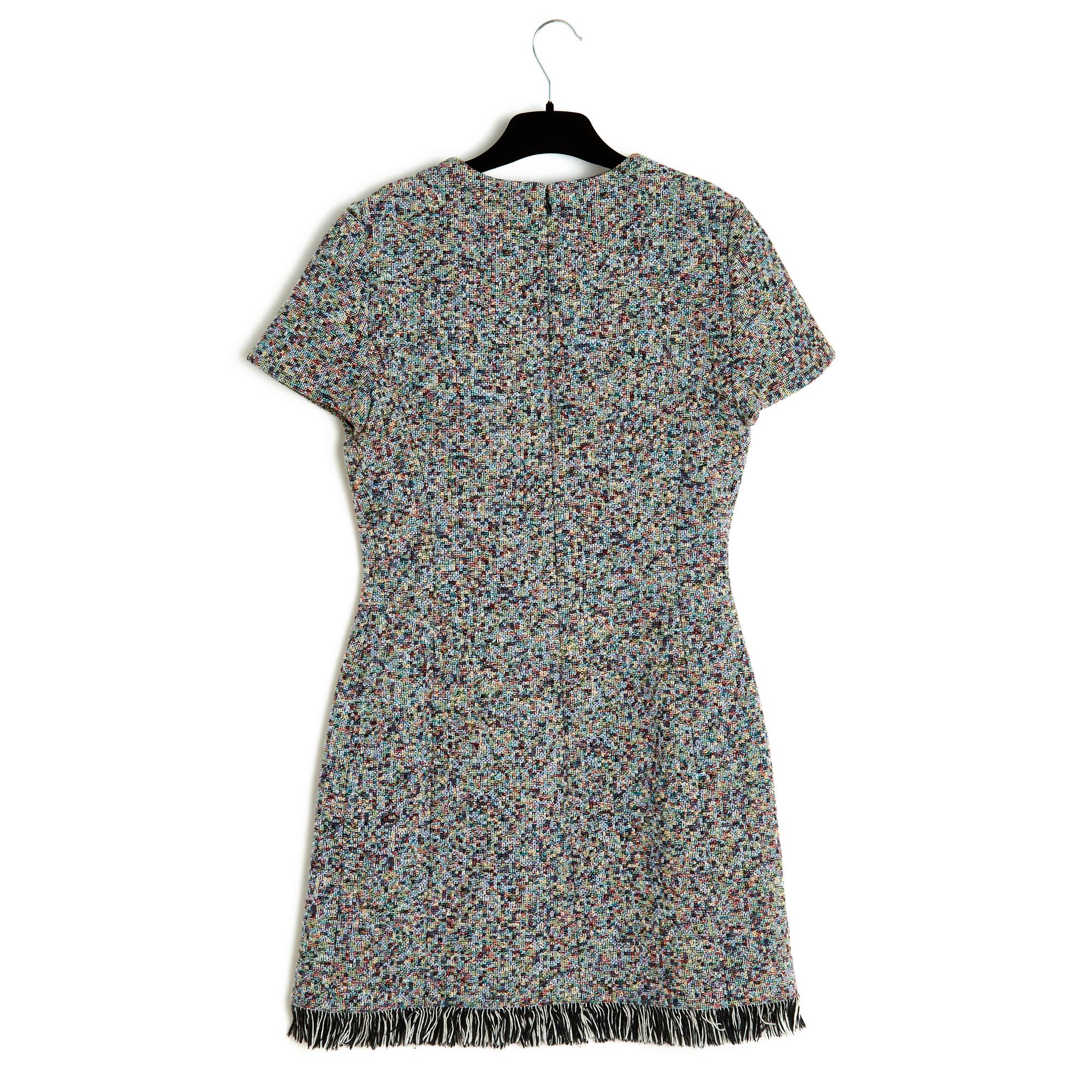 Women's or Men's 05C galliano cotton tweed dress FR38 For Sale