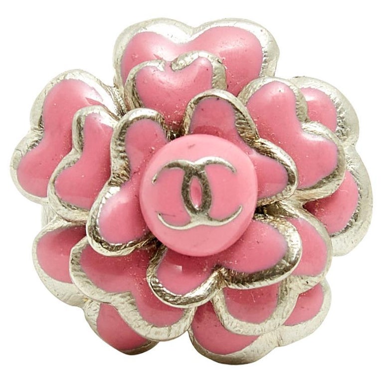 05C Pink Camelia Ring EU53 For Sale at 1stDibs
