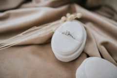 0.5ct cushion diamond engagement ring