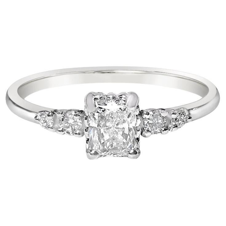 For Sale:  0.5ct cushion diamond engagement ring