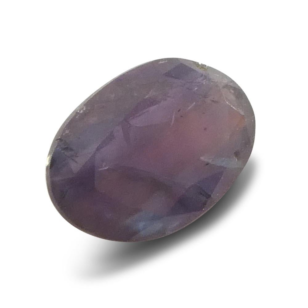0.5ct Oval Bluish Green to Pinkish Purple Alexandrite from India For Sale 9